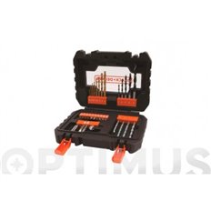 Brocas + Puntas Atornillar Juego 31 Piezas Black & Decker