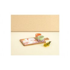 Tabla Aperitivo Bambu/Ceramica Con Mango 2 Bols Ka 2 Bols Cr