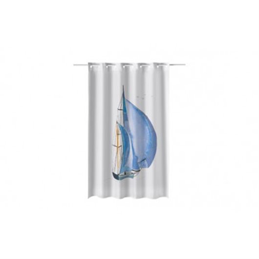 Cortina Bao Estampado Velero 180 X 200 Cm Poliester Atenas