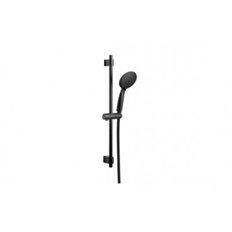 Set Barra Ducha Young Line Acero Inox Negro Mate 66 Cm Wenko