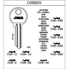 Llave Cilindro En Bruto Jma Acero Cor-1D