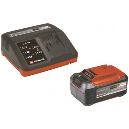 Kit Cargador Power-X 18V -4 + Bateria Respuesto 5, Einhell