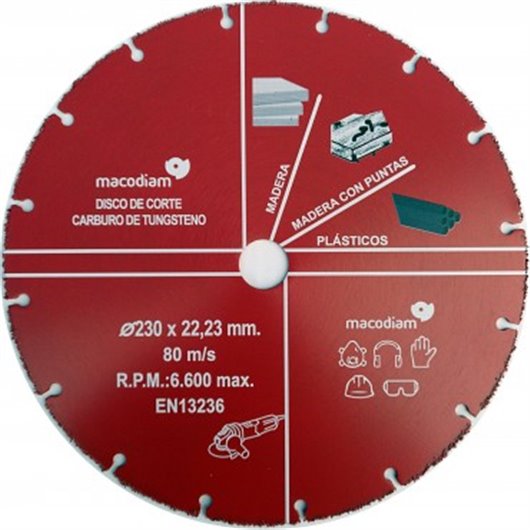 Disco Corte Multimateriales 230 Mm Macodiam