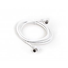 Cable Antena Conectores Acodados 2,5M Blanco Axil