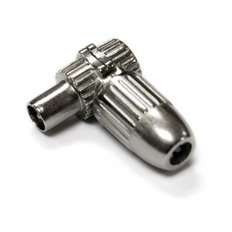 Conector Antena Coaxial Macho Acodado Metalico Axil