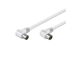 Cable Antena Conectores Acodados 1,5M Blanco Axil