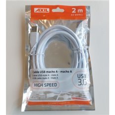 Cable Usb A/ Usb A Macho/Macho 2M Blanco Axil