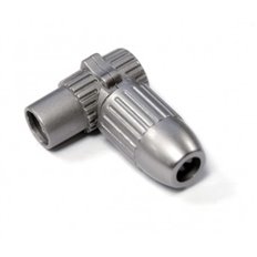 Conector Antena Coaxial Hembra Acodado Metalico Axil
