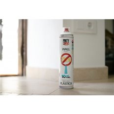 Pintura Plastica Spray Wall Paint Mate 600 Ml Blanco Pintyplus