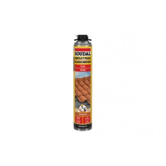 Espuma Poliuretano Tejas Pistola 750 Ml Terracota Soudal