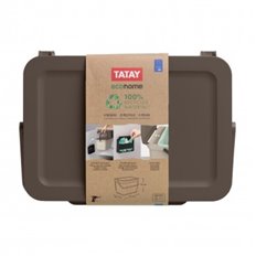 Cubo Organico Con Soporte Ecohome 6 L Tapa Marron Tatay