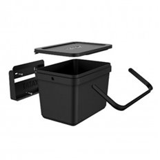 Cubo Organico Con Soporte Ecohome 6 L Tapa Marron Tatay