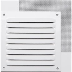 Rejilla Lacado Blanco Con Gancho 0,8Mm Mosquitera 10 X 10 Cm Fepre