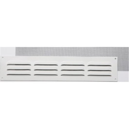 Rejilla Sin Borde Lacado Blanco Con Gancho 0,8Mm Mosquitera 5 X 25 Cm Fepre