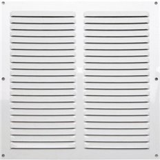 Rejilla Sin Borde Lacado Blanco Con Gancho 0,6Mm 25 X 25 Cm Fepre