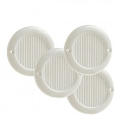 Kit 4 Rejillas Atornillar D-6,4Cm Abs Blanco Fepre