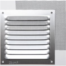 Rejilla Sin Borde Lacado Plata Con Gancho 0,8Mm Mosquitera 10 X 10 Cm Fepre