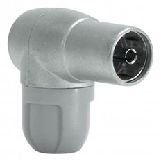 Conector Antena Tv Acodado Blindado Hempra Cei 9,5Mm Televes