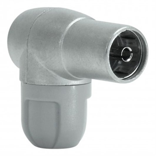 Conector Antena Tv Acodado Blindado Hempra Cei 9,5Mm Televes
