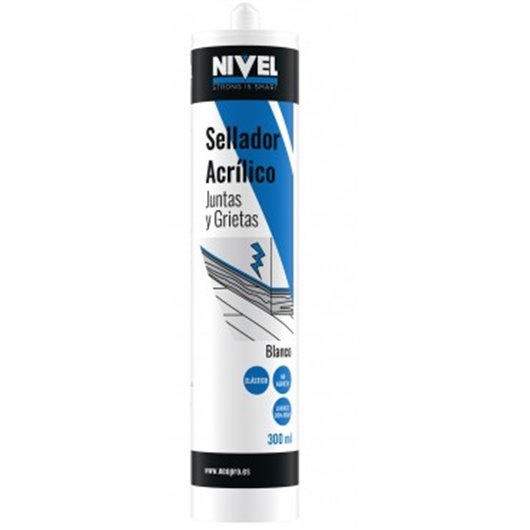 Sellador Acrilico 300 Ml Blanco Nivel