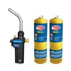 Soplete A Cartucho Pro-Fire Kit +2 Cartuchos Gas Mapp Super Ego