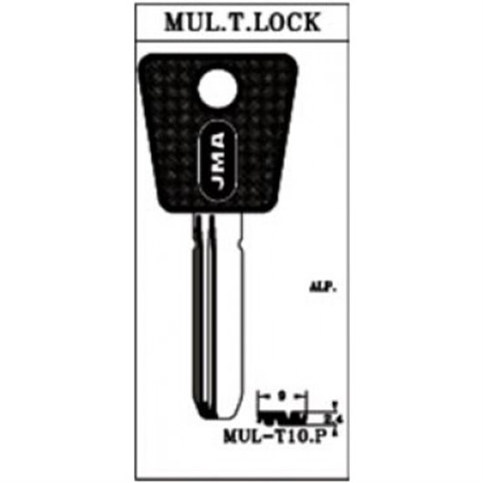 Llave Seguridad Alpaca Cabeza Plastico Azul Mult-10.P Azul Jma