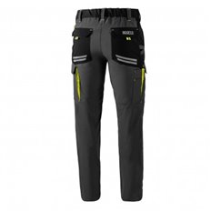 Pantalon Tecnico 240 Gr Gris / Amarillo Fluor Talla L Sparco