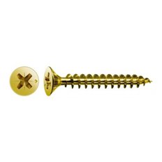 Tornillo Madera Cabeza Plana Pozi Bicromatado Caja Profesional 3 X 25 (18) 1000 Uds Spax