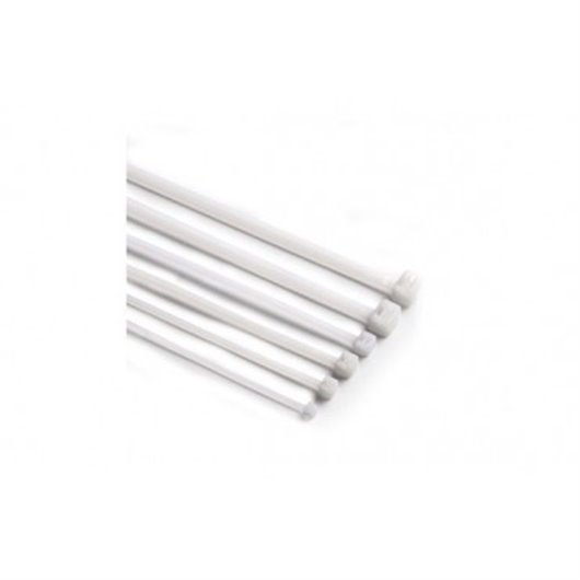 Brida Nilon Dentada Blanca 7,6 X 540 Mm 100 Uds Ironside