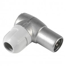 Conector Antena Tv Acodado Blindado Macho Cei 9,5Mm Televes