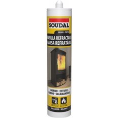 Masilla Refractaria Alta Temperatura 290 Ml Negro Soudal