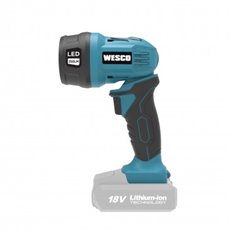 Linterna Profesional 250Lm Para Batera 18V Cabezal Pivotante 8 Posiciones Hasta 90 Wesco