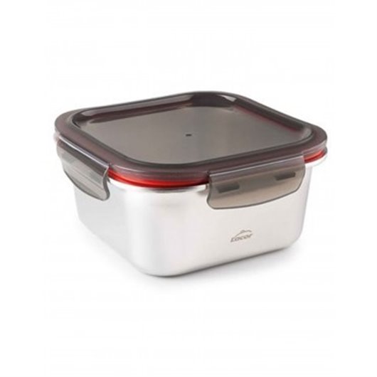 Contenedor Alimentos Cuadrado Ecoinox 640Ml - 14 X 14 X 7,5Cm Lacor
