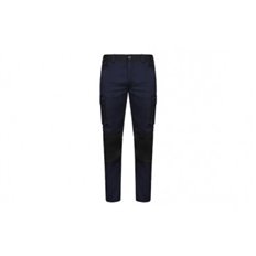 Pantalon Stretch 240 Gr Solid Match Navy / Negro Talla 48 Velilla