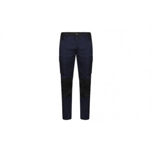 Pantalon Stretch 240 Gr Solid Match Navy / Negro Talla 48 Velilla