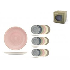 Vajilla 18 Pzas Stoneware Surtido Harper Colores