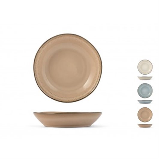 Plato Stoneware Antibes Surtido  20 Cm Hondo