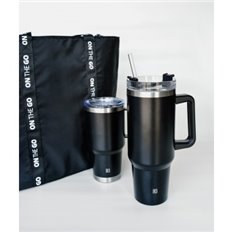 Taza Termica Blueski Con Caa 1200 Ml Negro Iris