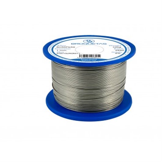 Hilo De Soldar Estao 50Sn/ 50Pb  1Mm 100 Gr Con Flux Broquetas