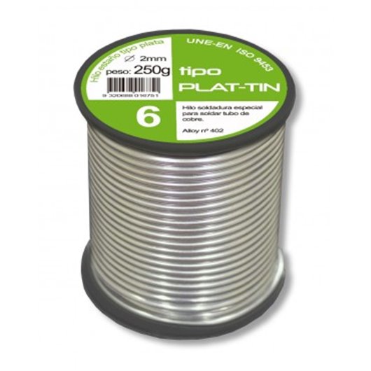 Estao De Soldar Tipo Plata 6  2 Mm 250 Gr Broquetas