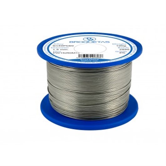 Rollo De Estao Brofil 40 Sn40 Pb60 100 Gr  1,5 Mm Broquetas