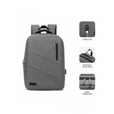 Mochila Para Portatil City 15,6" Gris Subblim