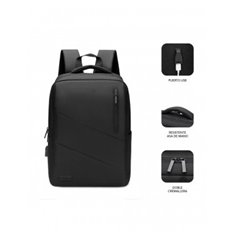 Mochila Para Portatil City 15,6" Negro Subblim