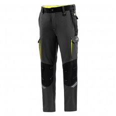 Pantalon Tecnico 240 Gr Gris / Amarillo Fluor Talla Xl Sparco