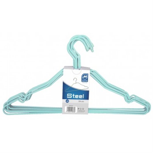 Percha Alambre Azul 6 Uds 40 X 22 X 0,4 Cm Mondex