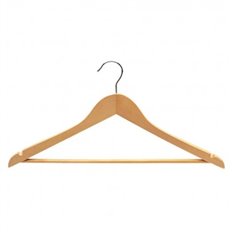 Percha Madera Con Barra (6 Unidades) 44 X 23 Cm Mondex