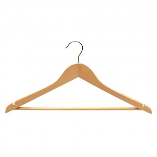 Percha Madera Con Barra (6 Unidades) 44 X 23 Cm Mondex