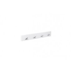 Percha Pared 4 Pomos Inclinados Blanco Nesu