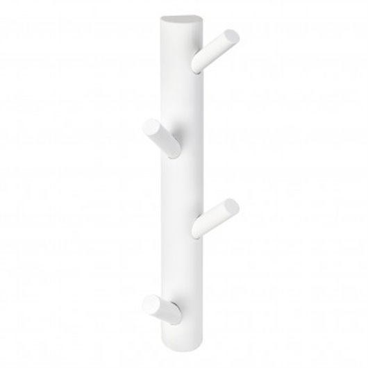 Percha Pared Vertical 4 Ganchos Blanco Nesu