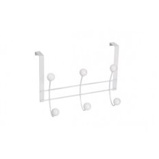 Percha Sobrepuerta Blanca 6 Bolas Blancas Nesu